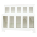 Ver imagem 3 de Expositor Dispenser de Ração Pet Box 10 Divisões Retangular com Vidro - Branco - Cód.510