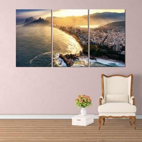 Quadro Decorativo Paisagem Rio De Janeiro 68x125cm - 3