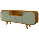 Ver imagem 7 de Rack para Sala de Estar Tv 55 Pol Orgânico Picasso B02 Naturalle Pistache - Lyam Decor