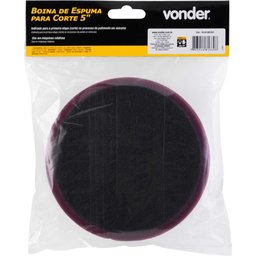 Boina Espuma de Corte 5'' Fixa Fácil para Politriz Rotativa Vonder - 6
