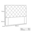 Ver imagem 3 de Cabeceira Tania Cama Box King 195cm Suede - SSX Multicoisas - Caramelo
