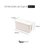 Caixa para Proteger e Organizar Tomadas Fios Cabos 23cm Branco - 7