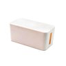 Caixa para Proteger e Organizar Tomadas Fios Cabos 23cm Branco - 1