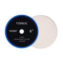 Ver imagem 1 de Boina Jeans Voxer Branca Corte 6" - Polimento Automotivo Profissional | Velcro de Alta Aderência