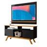 Rack E Painel TV 55 Polegadas Preto Madeira Amsterdã Vênus Tebarrot - 2