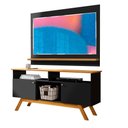 Ver imagem 2 de Rack E Painel TV 55 Polegadas Preto Madeira Amsterdã Vênus Tebarrot