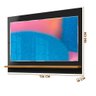 Rack E Painel TV 55 Polegadas Preto Madeira Amsterdã Vênus Tebarrot - 3
