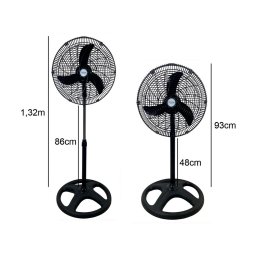Ventilador Tesla Pedestal Coluna Ajustável 45cm 110v - 6