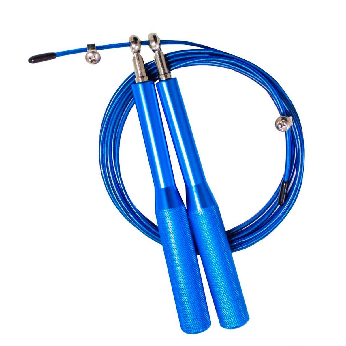 Corda de Pular Speed de Aço com Rolamento Cross Training Pro - Azul
