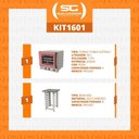 Ver imagem 5 de Kit - Forno Turbo Elétrico Fast Oven Prp-004 127v Rosa + Bancada Mes-004 - Progás 127v