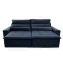 Ver imagem 5 de Sofá Retrátil/Reclinável Amsterdam 2,10m Suede Velut com Molas no Assento - King House