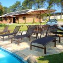 Ver imagem 4 de Conjunto de Mesa Giratória 1,40m + 6 Cadeiras Piscina Jantar Área Externa