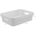 Ver imagem 4 de Conjunto 3 Caixas Organizadoras 4,8L Cestos Organizadores Brinquedos Closet Plástico Branco ou
