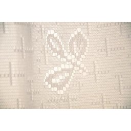 Cortina Renda Cozinha Valencia Lisa 2,00x1,20m Interlar Branco - 2