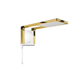 Chuveiro Lorenzetti Acqua Storm - Branco - 220v:dourado Brilho - 2