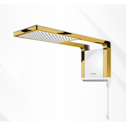 Chuveiro Lorenzetti Acqua Storm - Branco - 220v:dourado Brilho - 1