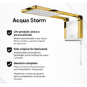 Ver imagem 4 de Chuveiro Lorenzetti Acqua Storm - Branco - 220v:dourado Brilho