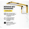 Chuveiro Lorenzetti Acqua Storm - Branco - 220v:dourado Brilho - 3