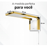 Chuveiro Lorenzetti Acqua Storm - Branco - 220v:dourado Brilho - 5