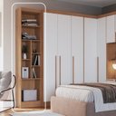 Ver imagem 3 de Móveis para Quarto Nicho Modulado Infinity Marrom/Cedro