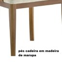 Ver imagem 7 de Conjunto Mesa Aghata 1,80x0,90 MDF Laminado 6 Cadeiras Marrom/Amendoa