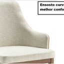 Ver imagem 6 de Conjunto Mesa Aghata 1,80x0,90 MDF Laminado 6 Cadeiras Marrom/Amendoa