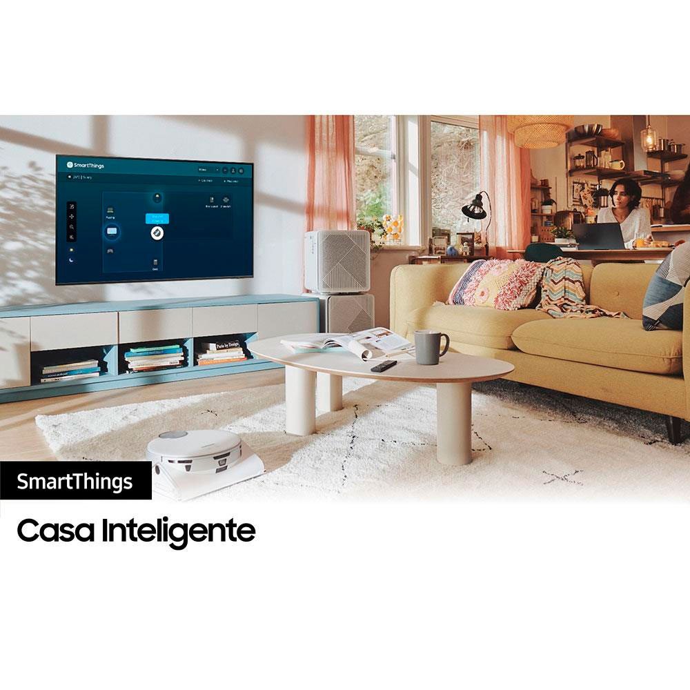 Smart TV 60 Polegadas 60BU8000 Crystal UHD 4K Samsung com Caixa de Som Go Essential JBL - 6