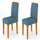 Ver imagem 1 de Conjunto 2 Cadeiras Ana - Ipê / Wd26