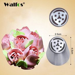 Conjunto Bicos de Aço Inoxidável Walfos Russo Tulipa Piping Pastelaria - 6