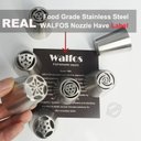 Ver imagem 4 de Conjunto Bicos de Aço Inoxidável Walfos Russo Tulipa Piping Pastelaria