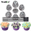 Ver imagem 2 de Conjunto Bicos de Aço Inoxidável Walfos Russo Tulipa Piping Pastelaria