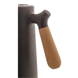 Garrafa de Café Térmica 1 Litro Chique Cabo Madeira Chá Água:preto - 10