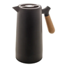 Garrafa de Café Térmica 1 Litro Chique Cabo Madeira Chá Água:preto - 1