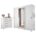 Ver imagem 1 de Conjunto Para Quarto com Guarda-Roupa NT5020 e Cômoda NT5185 Notável Móveis