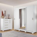Ver imagem 2 de Conjunto Para Quarto com Guarda-Roupa NT5020 e Cômoda NT5185 Notável Móveis