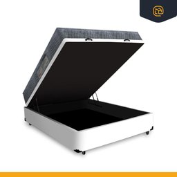 Cama Box Baú Viúva + Colchão D33 Ortobom Iso 100 128cm - 3