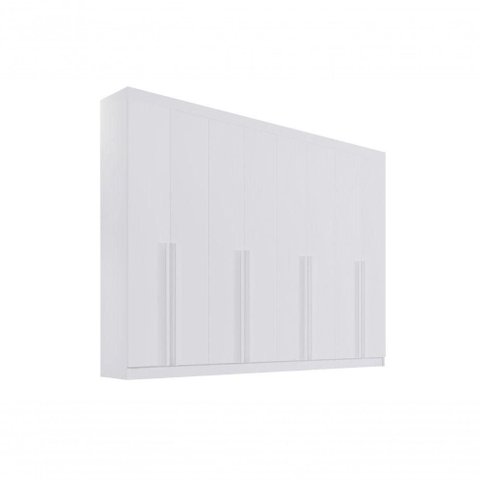 Guarda Roupa Casal 8 Portas 8 Gavetas com Pés Daymont - D' Doro Branco