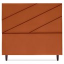 Ver imagem 5 de Cabeceira Queen 160 Cm com Frame Cristal Suede Terracota Artte