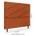 Ver imagem 3 de Cabeceira Queen 160 Cm com Frame Cristal Suede Terracota Artte