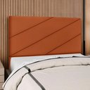 Ver imagem 2 de Cabeceira Queen 160 Cm com Frame Cristal Suede Terracota Artte