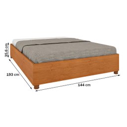 Base de Cama Box Casal Mônaco Cinamomo - Tcil Móveis - 3