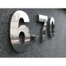 Numero Residencial Inox 20 Cm Caixa Alta 3d Nº 1 Cor Cromado - 4