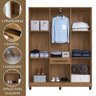 Guarda-roupa/roupeiro Laguna 7 Portas 1 Gaveta Cor Canela/off White Quarto Casal - 4