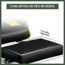 Ver imagem 4 de Cadeira de Escritório Gamer Nitro Dourado Ergonômica Couro Sintético Reclinável Altura Ajustável