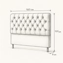 Ver imagem 5 de Cabeceira Cama Box Casal Queen Size 160cm Valentina Estofada Ciano Escuro