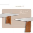 Ver imagem 5 de Sala de Jantar Mesa Florida 220cm Tampo Laqueado com Vidro e 8 Cadeiras Suiça