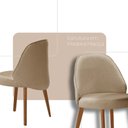 Ver imagem 6 de Sala de Jantar Mesa Florida 220cm Tampo Laqueado com Vidro e 8 Cadeiras Suiça