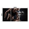 Quadro Decorativo Para Academia Mulher Corpo Ginástica - 2