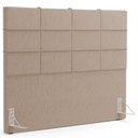 Ver imagem 3 de Kit Cabeceira Cama Box Queen 160cm com Calçadeira Roma W01 Linho Bege Escuro - Lyam