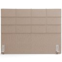 Ver imagem 7 de Kit Cabeceira Cama Box Queen 160cm com Calçadeira Roma W01 Linho Bege Escuro - Lyam